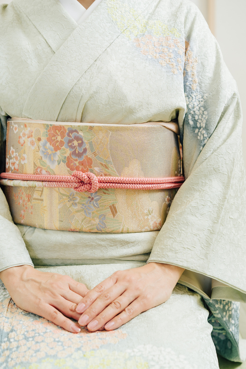 Woman Wearing a Kimono
